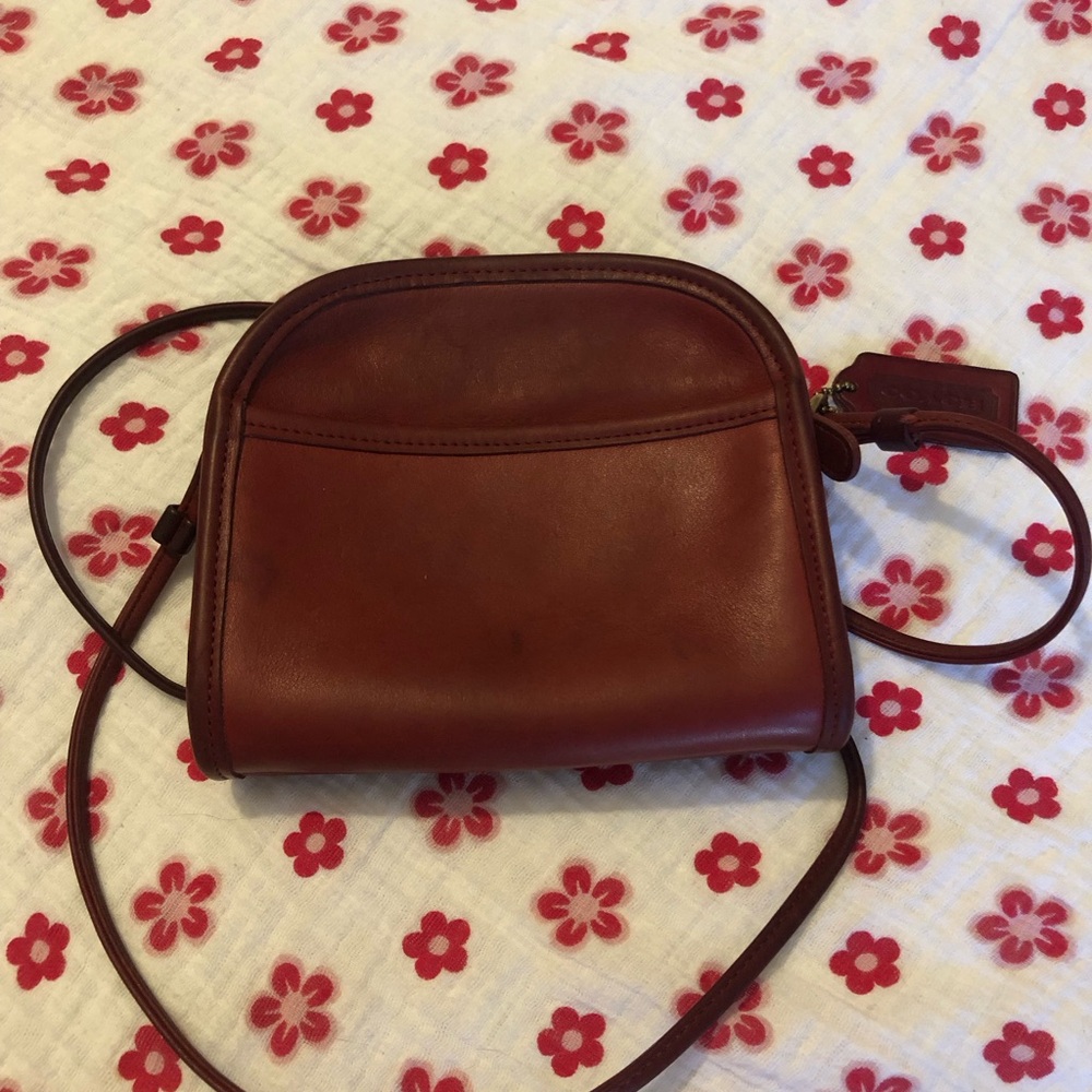 Vintage Coach 9017 Abbie Zip Bag-Red